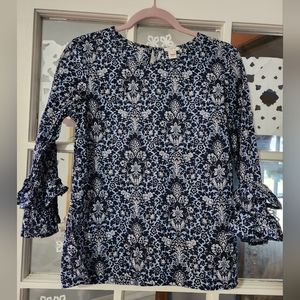 Jcrew top with ruffle sleeves